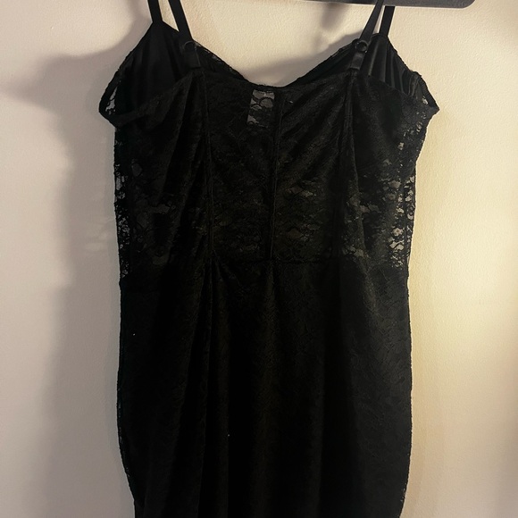 Sheer Lace Black Dress - Picture 4 of 5